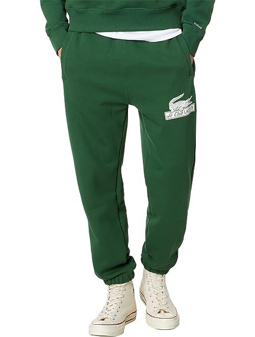 Lacoste Relaxed Fit Track Pants with Adjustable Waist