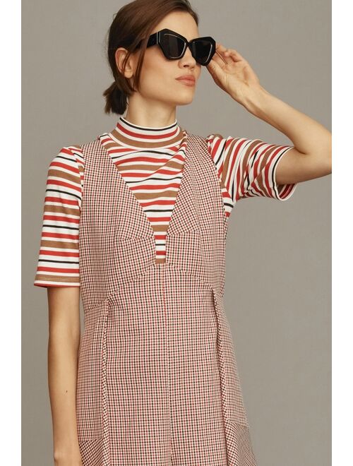 Maeve Mock-Neck Half-Sleeve Tee