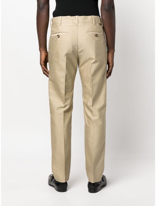 TOM FORD pressed-crease straight-leg tailored trousers