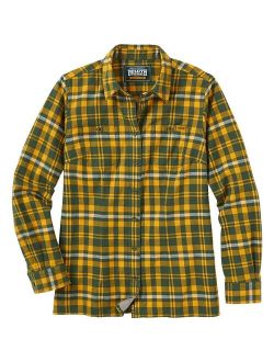 Unbranded Women's Duluth Trading Co. Green Green Bay Packers Free Swingin' Flannel Shirt