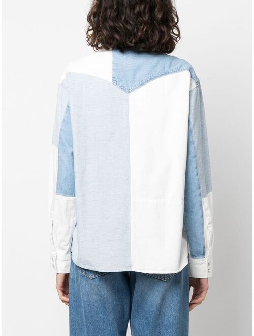 Levi's patchwork denim shirt