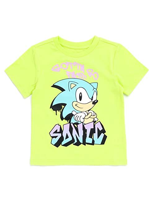 SEGA Sonic the Hedgehog T-Shirt and Shorts Outfit Set Little Kid to Big Kid