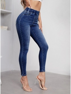 Essnce High Waist Skinny Jeans