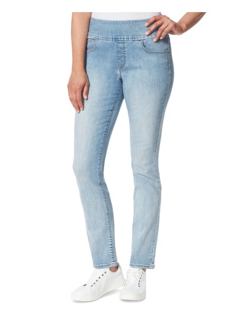 Gloria Vanderbilt Women's Amanda Pull-On Slim-Straight Jeans
