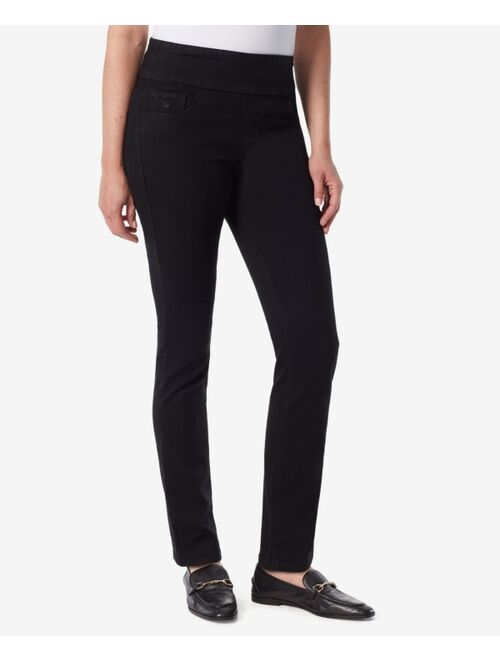 Gloria Vanderbilt Women's Amanda Pull-On Slim-Straight Jeans