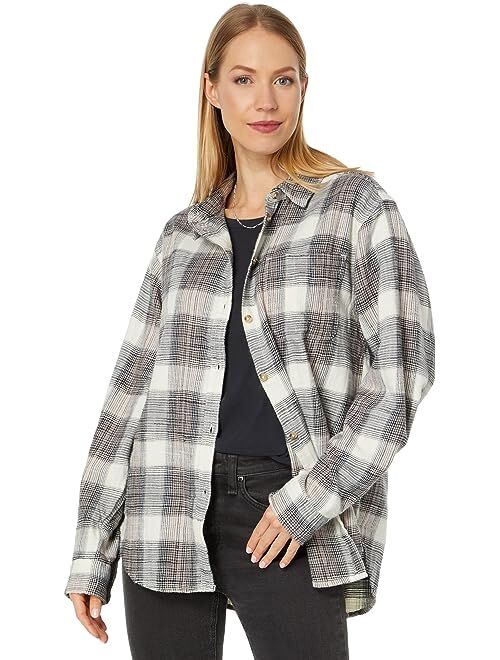Lucky Brand Oversized Boyfriend Pocket Shirt
