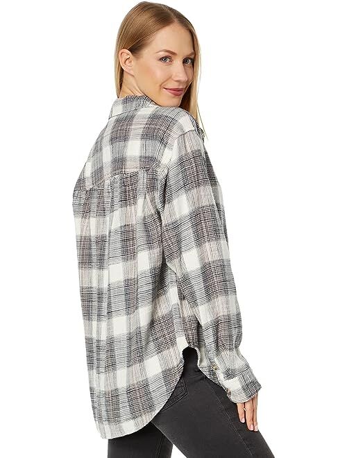 Lucky Brand Oversized Boyfriend Pocket Shirt