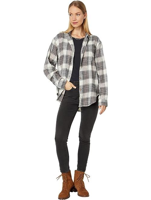 Lucky Brand Oversized Boyfriend Pocket Shirt