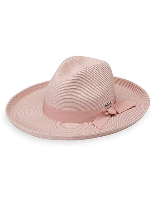 Wallaroo Hat Company CARKELLA by Wallaroo Womens Vivian Fedora UPF 50+ Sun Protection, Wide Brim, Packable, Adjustable for Medium Crown Sizes