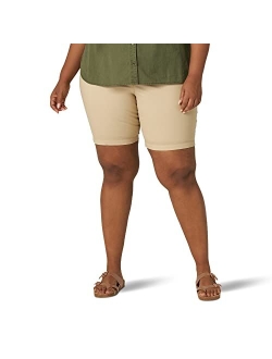 Women's Plus Size Regular Fit Chino Bermuda Short