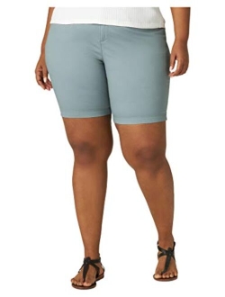 Women's Plus Size Regular Fit Chino Bermuda Short