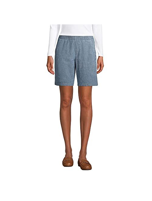 Lands' End womens Mid Rise Pull On 10inKnockabout Chino Bermuda Shorts