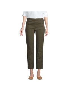 School Uniform Women's Mid Rise Pull On Knockabout Chino Crop Pants