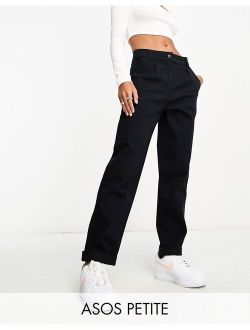 ASOS Petite ASOS DESIGN Petite chino pants in black