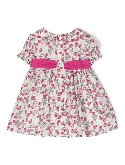 Patachou floral-print short-sleeved dress