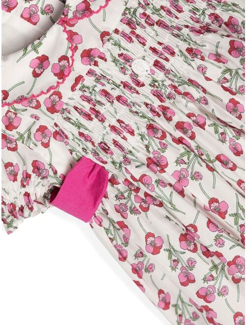 Patachou floral-print short-sleeved dress