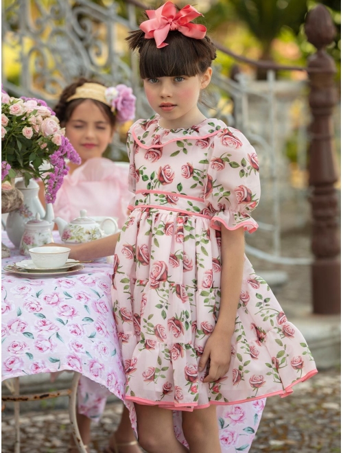 Patachou floral-print short-sleeved dress
