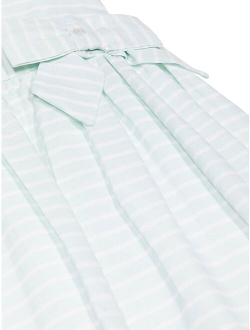 Patachou striped bow-detail sleeveless dress