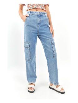 GREY LAB Women's Pocket Cargo Jeans