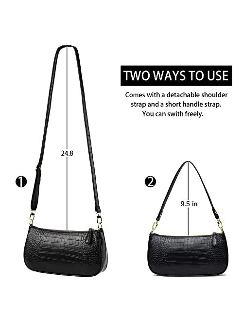 Baikeli Small Tote Shoulder Bags Purses for Women Retro Classic Crossbody Bags Cute Clutch Purse and Handbag