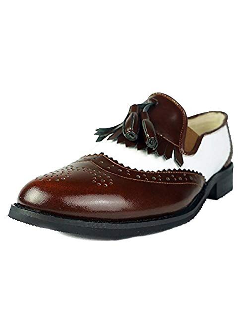 Larosa Women's Classic Tassels Brogue Wingtip Oxfords Loafer Shoes