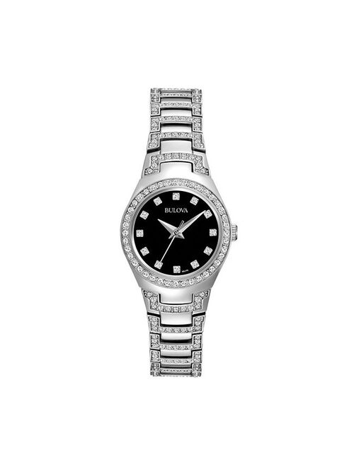 Bulova Women's Crystal Stainless Steel Watch - 96L170