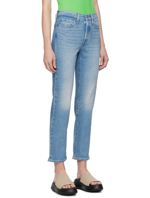 LEVI'S Blue Wedgie Straight Fit Jeans
