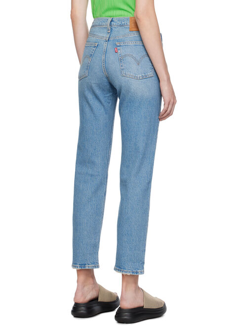 LEVI'S Blue Wedgie Straight Fit Jeans