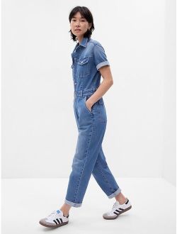 Denim Jumpsuit with Washwell
