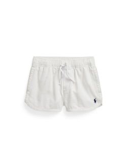 Little and Toddler Girls Cotton Twill Shorts