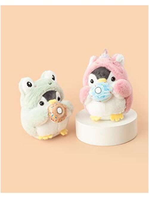 BONICI Men Women Creative Cute Lovely Cosplay Costume Play Changing Clothes Donut Penguin Pendant Keychain Key-Chains Keyring Gift Pendant Handbag Tote Purse Backpack Dec