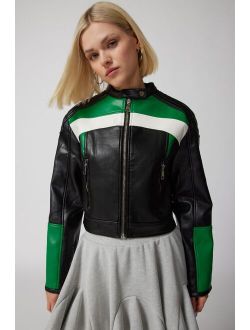 Lioness Nueve Faux Leather Biker Jacket