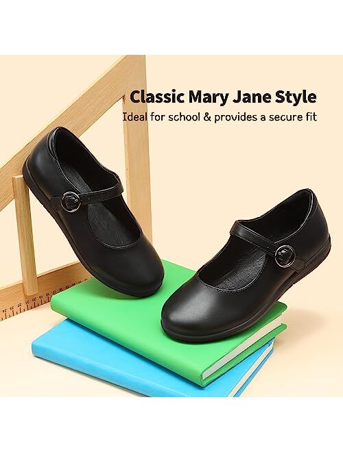 DREAM PAIRS Girls Mary Jane Flats School Uniform Dress Shoes