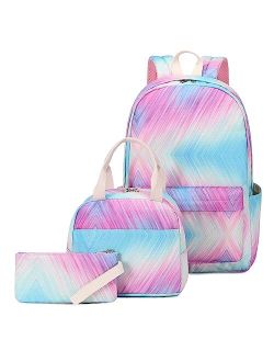 Biesena.h Backpack For Girls School Backpack Set Kids Book Bag With Lunch Box Preschool Toddler Backpack