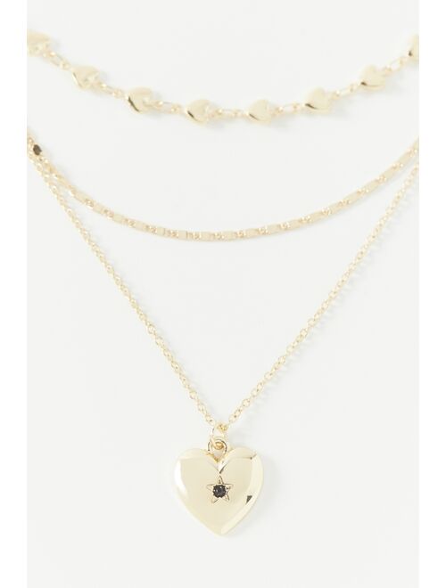 Urban Outfitters Delicate Heart Layering Necklace