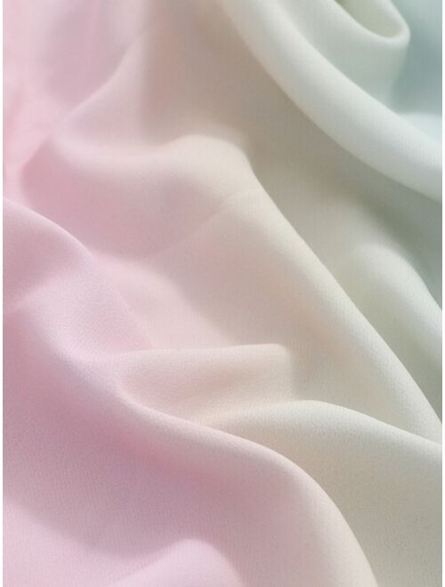 DAZY Ombre Button Through Drop Shoulder Shirt