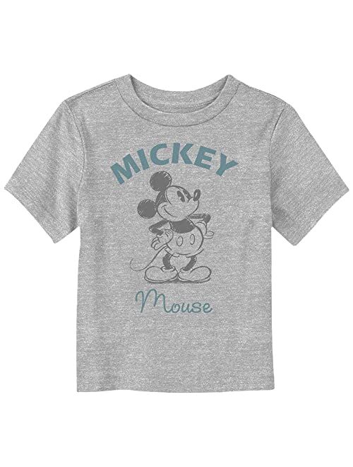 Disney Baby Boys' Toddler Mickey Mouse Text T-Shirt