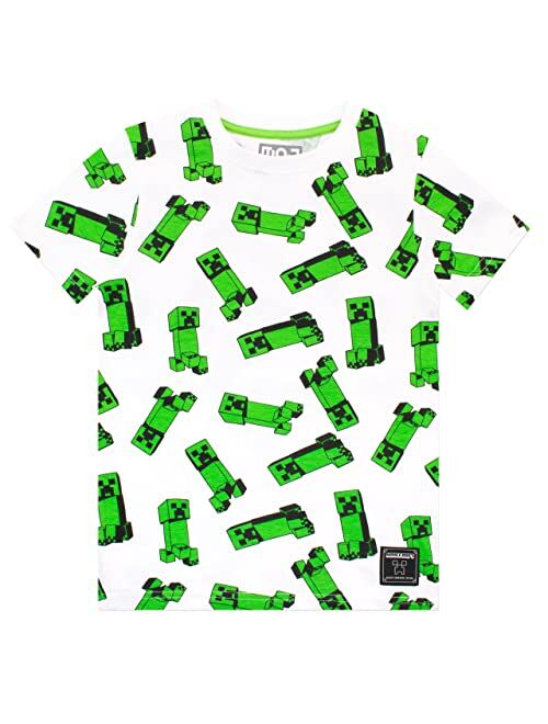 Minecraft T-Shirt 2 Pack Boys Gaming T-Shirts for Kids