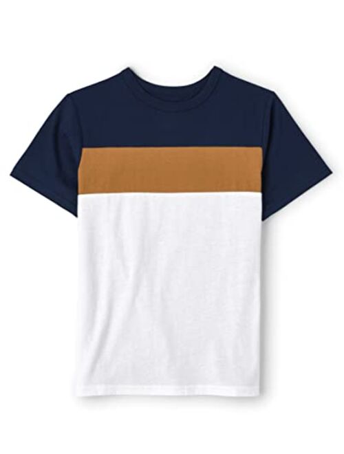 The Children's Place Boys' Short Sleeve Colorblock T-Shirt