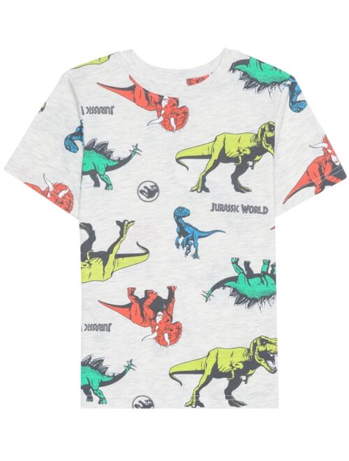 Jurassic Park Hybrid Little Boys Jurassic World All Over Print Short Sleeves T-shirt
