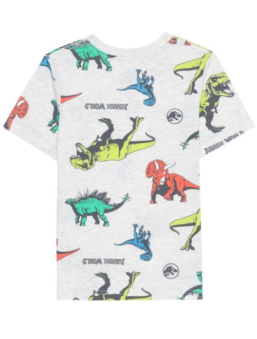 Jurassic Park Hybrid Little Boys Jurassic World All Over Print Short Sleeves T-shirt