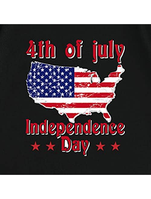MUJOQE Boys Girls 4th of July T-Shirt American Flag Short Sleeve Shirts Kids Independence Day Clothes Patriotic Tees Tops 1-8T