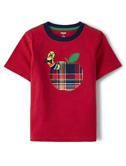 Boys' and Toddler Embroidered Graphic Short Sleeve T-Shirts