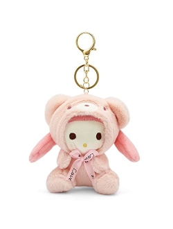 Sicpfuj Cute Plush Keychain for Women Girls, 5" Lovely Keychain Decorative Accessories, Purse Bag Backpack Charm