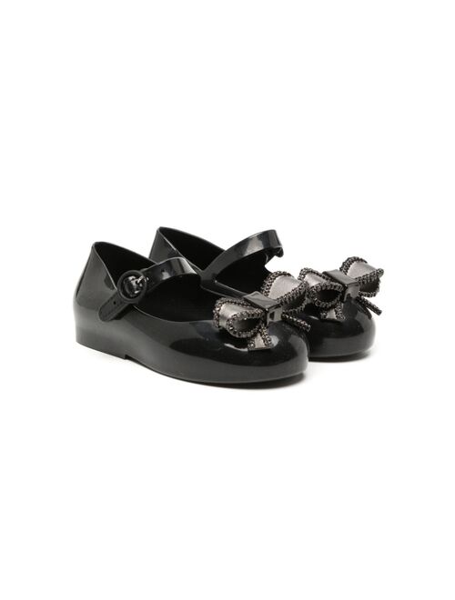 Mini Melissa bow-detailing ballerina shoes