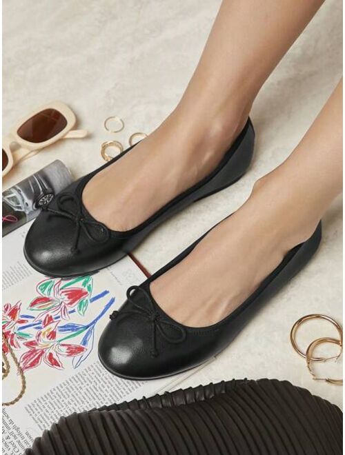 Bow Decor Ballet Flats