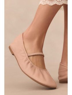Reformation Buffy Ruched Ballet Flats