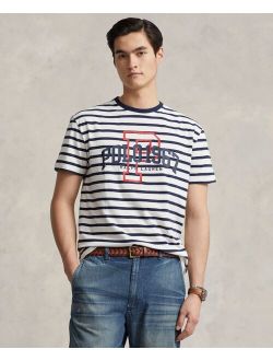 Men's Classic-Fit Logo Striped Jersey T-Shirt