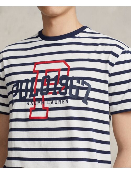 POLO RALPH LAUREN Men's Classic-Fit Logo Striped Jersey T-Shirt