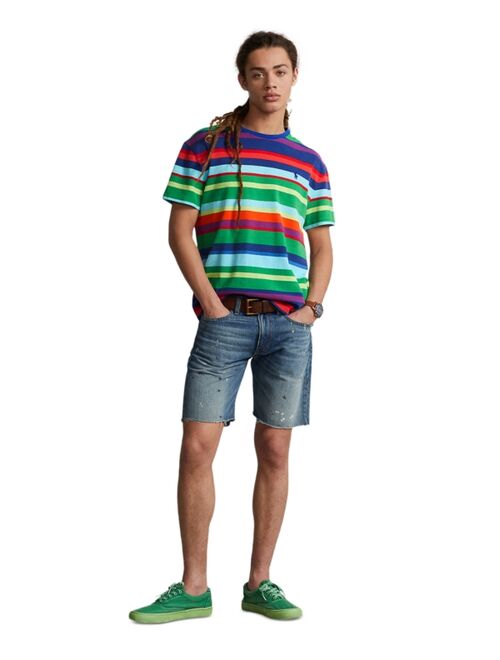 POLO RALPH LAUREN Men's Classic-Fit Striped Mesh T-Shirt